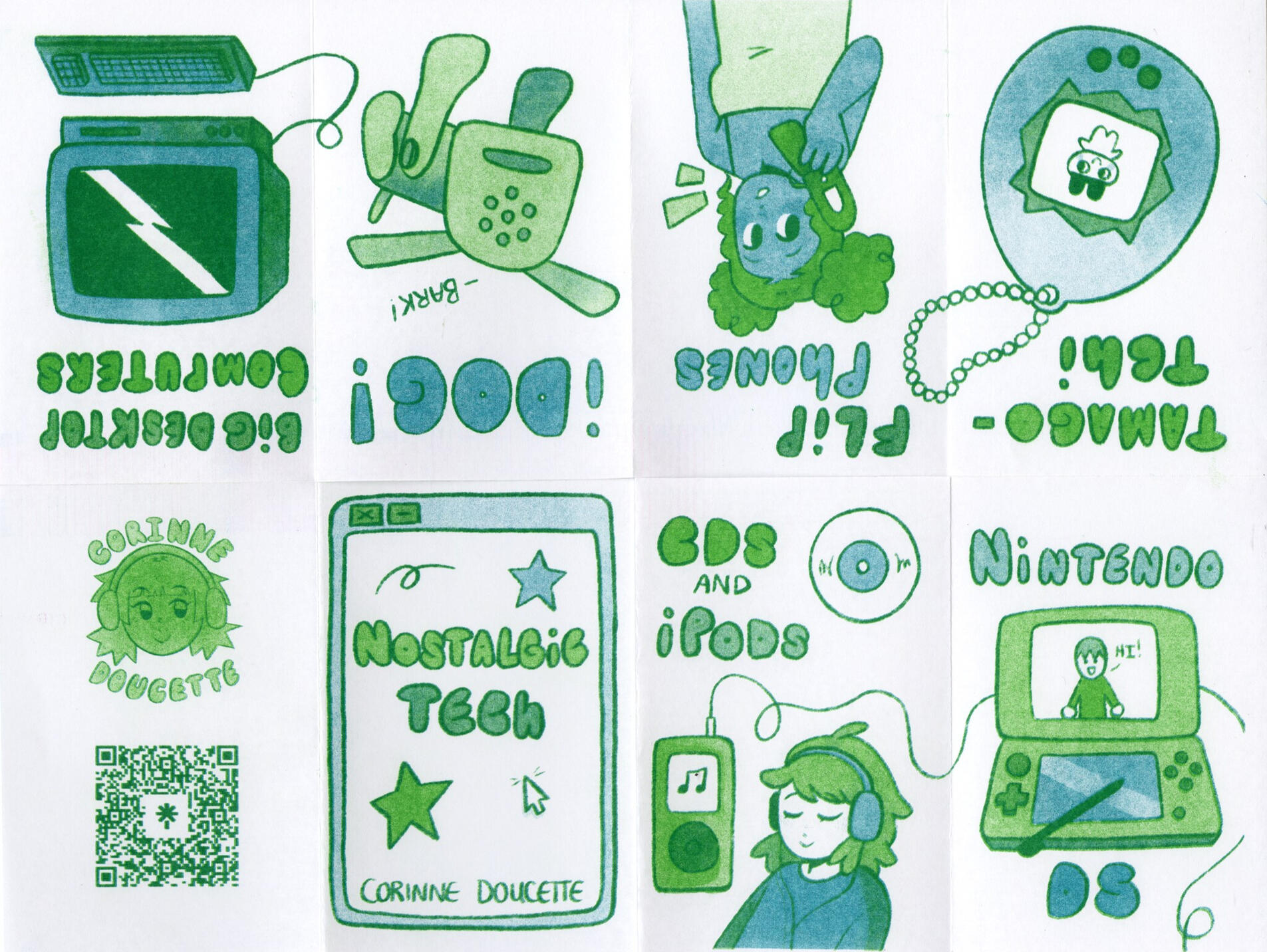 &quot;Nostalgic Tech&quot;, Risograph zine